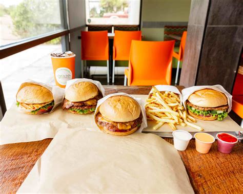 Serial Grillers owner Travis Miller likes to head to <b>Graze</b> Premium <b>Burgers</b> for the double <b>graze</b> <b>burger</b> with pepper jack cheese, bacon, fries and a blueberry soda. . Graze burgers tucson